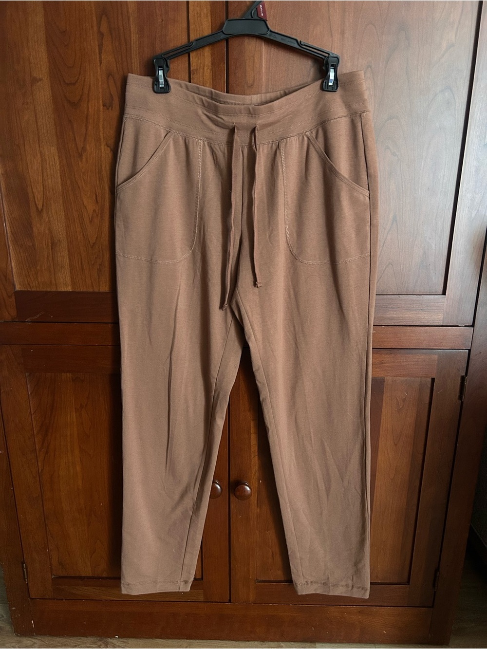 Women's Brown Drawstring Casual Pants